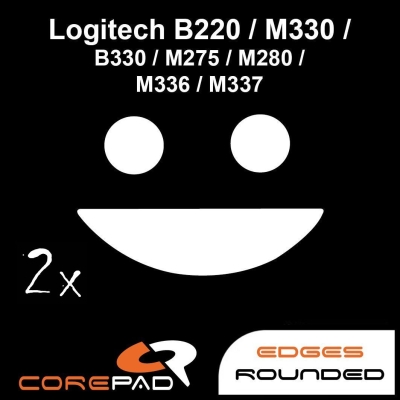 Corepad Skatez PRO 114 Mouse-Feet Logitech B220 / M330 / M330 Silent / B330 Silent Plus / B330 / M275 / M280 / M336 / M337 / M590